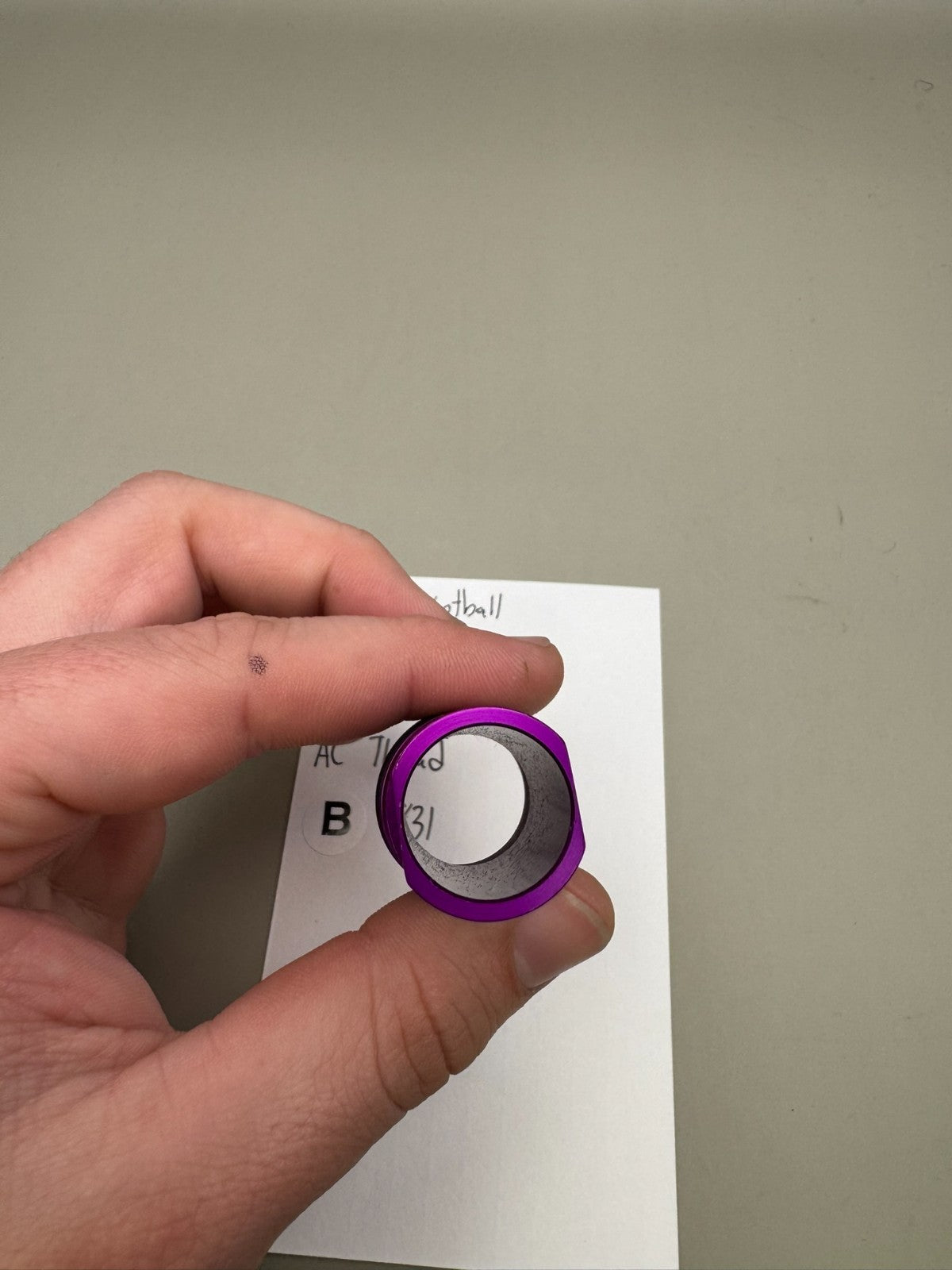 CCM Paintball Barrel Back 687 Bore AC Thread-Purple