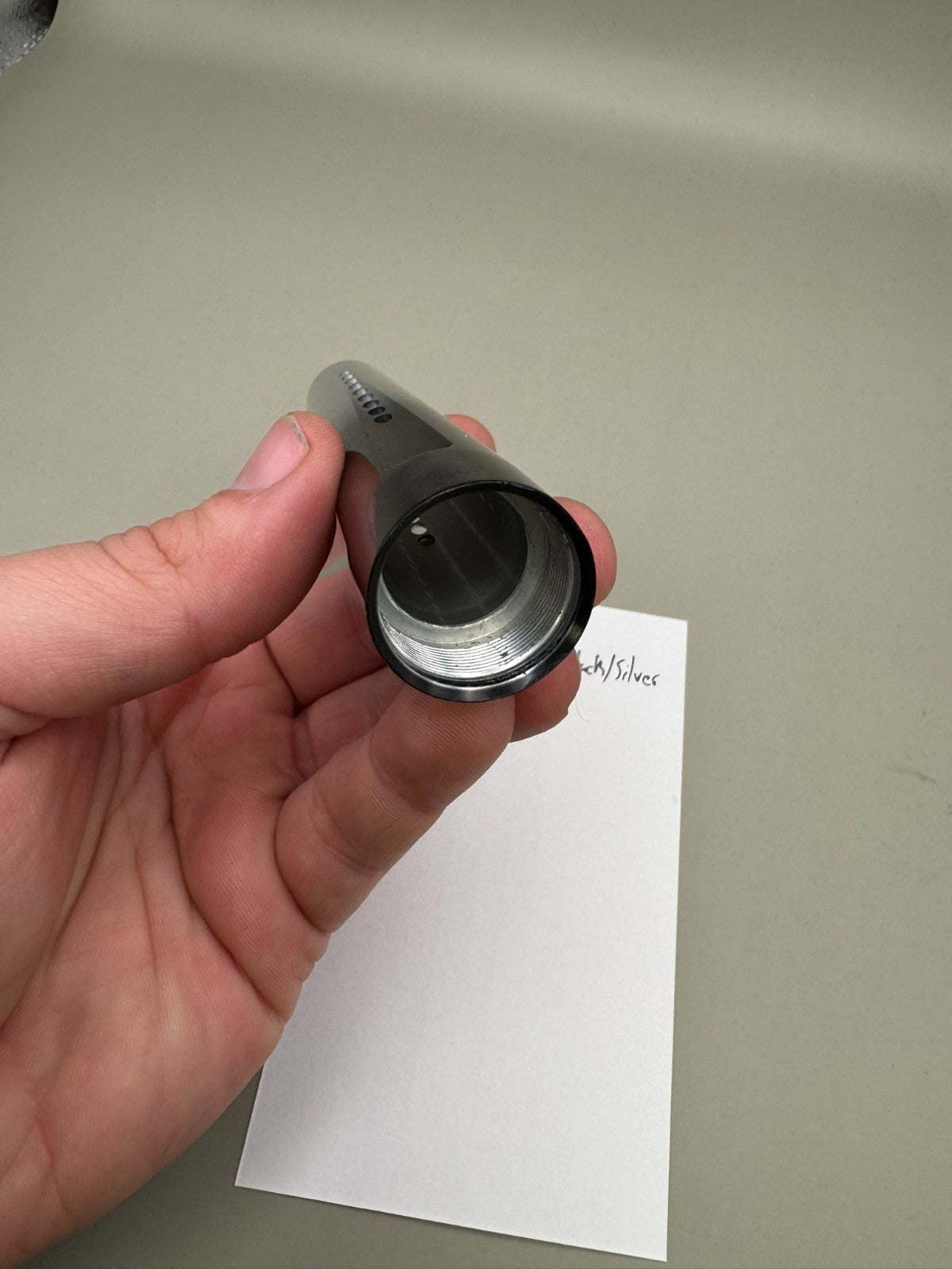 Evil PB Pipe Barrel Tip-Black/Silver 10 inch