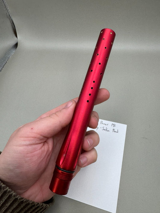 Dangerous Power PB Paintball Barrel Tip-Satin Red 14 inch