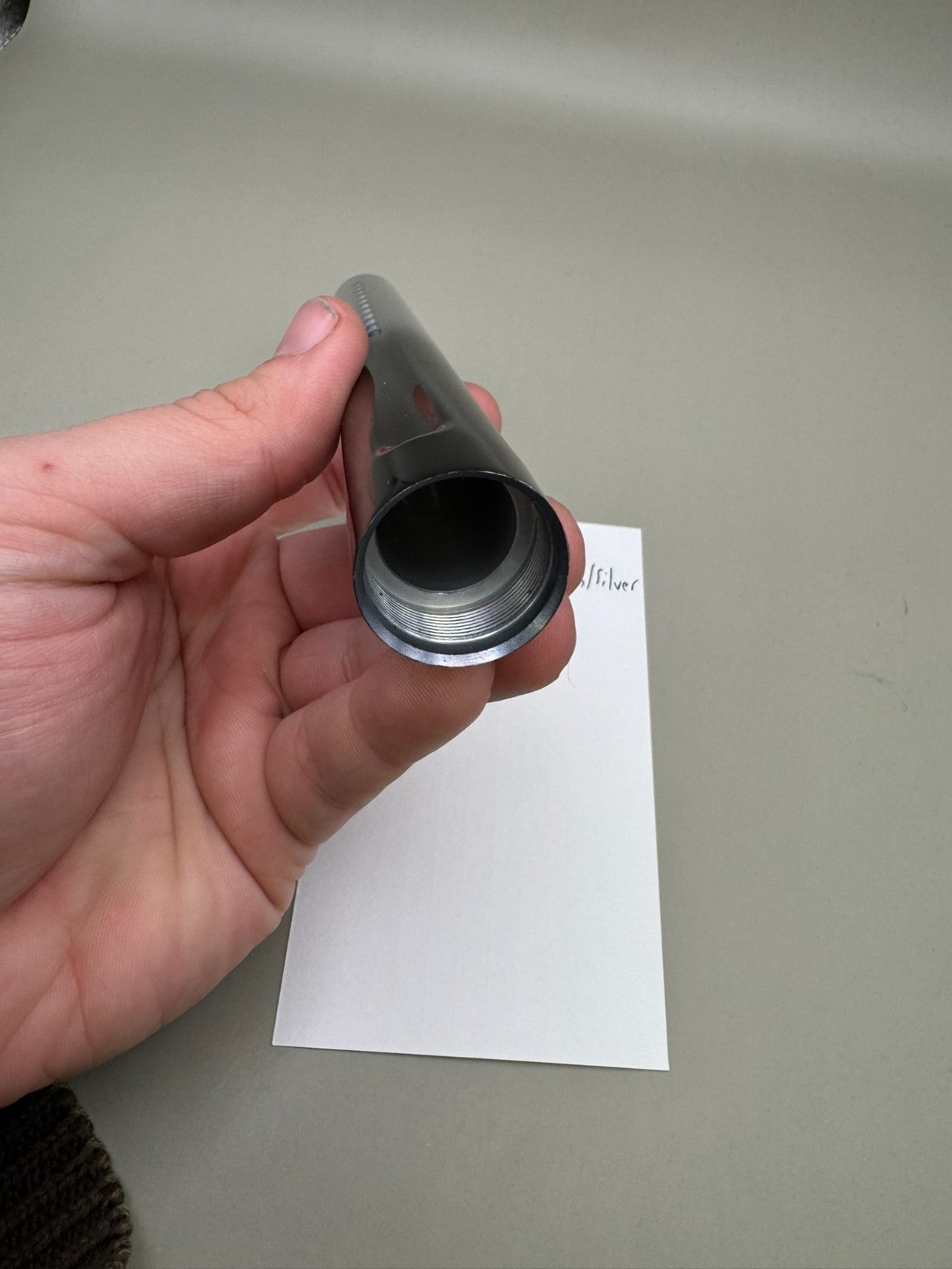 Evil PB Pipe Barrel Tip-Black/Silver 12 inch