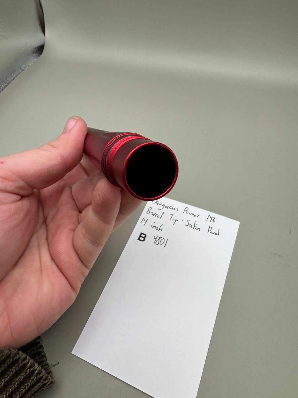 Dangerous Power PB Barrel Tip-Satin Red 14 inch