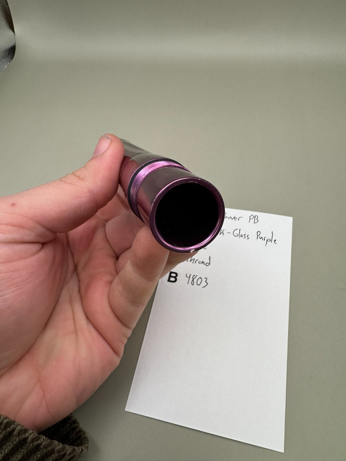 Dangerous Power PB Paintball Barrel Back-Gloss Purple 690 Bore AC Thread