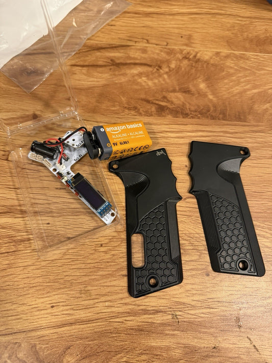 Rare Autococker Sci Fi Board V2 With Metal ODM Grips - No Reserve