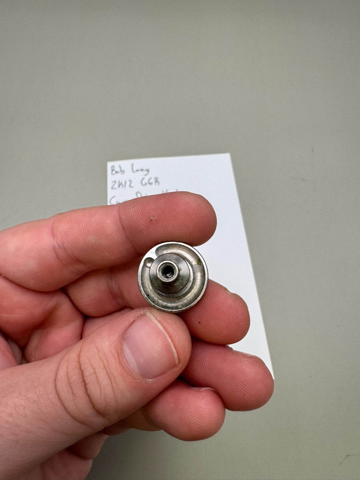 Bob Long 2K12 G6R Cam Drive Knob-Mint Silver