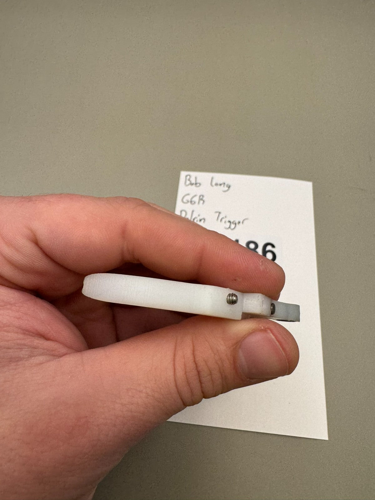 Bob Long G6R Delrin Trigger-White