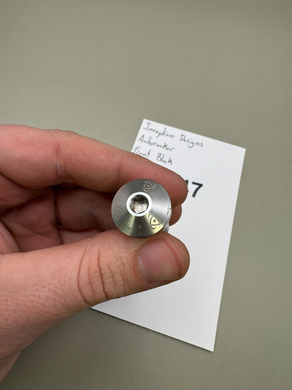 Inception Designs Autococker Front Block-Satin Black