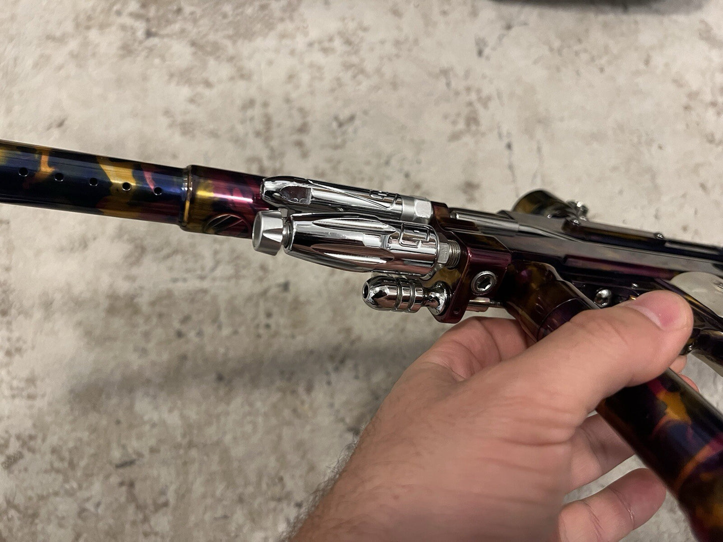 Rare AKALMP Custom Anodized Autococker - Multicolor Full Build w/ PE Front End