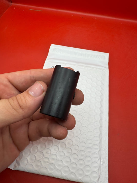 AGD Automag Classic VASA hand held showing side air port - used paintball ASA adapter