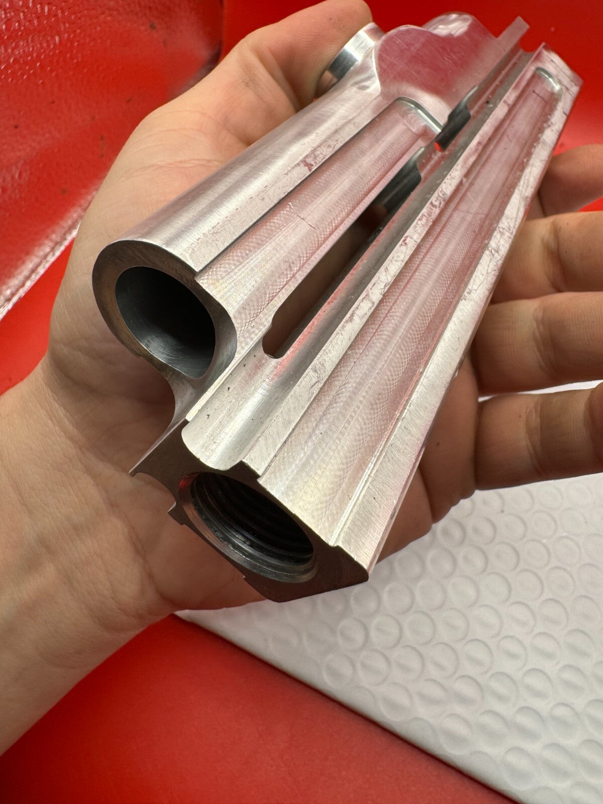 WGP Autococker Custom Milled Body Raw Silver