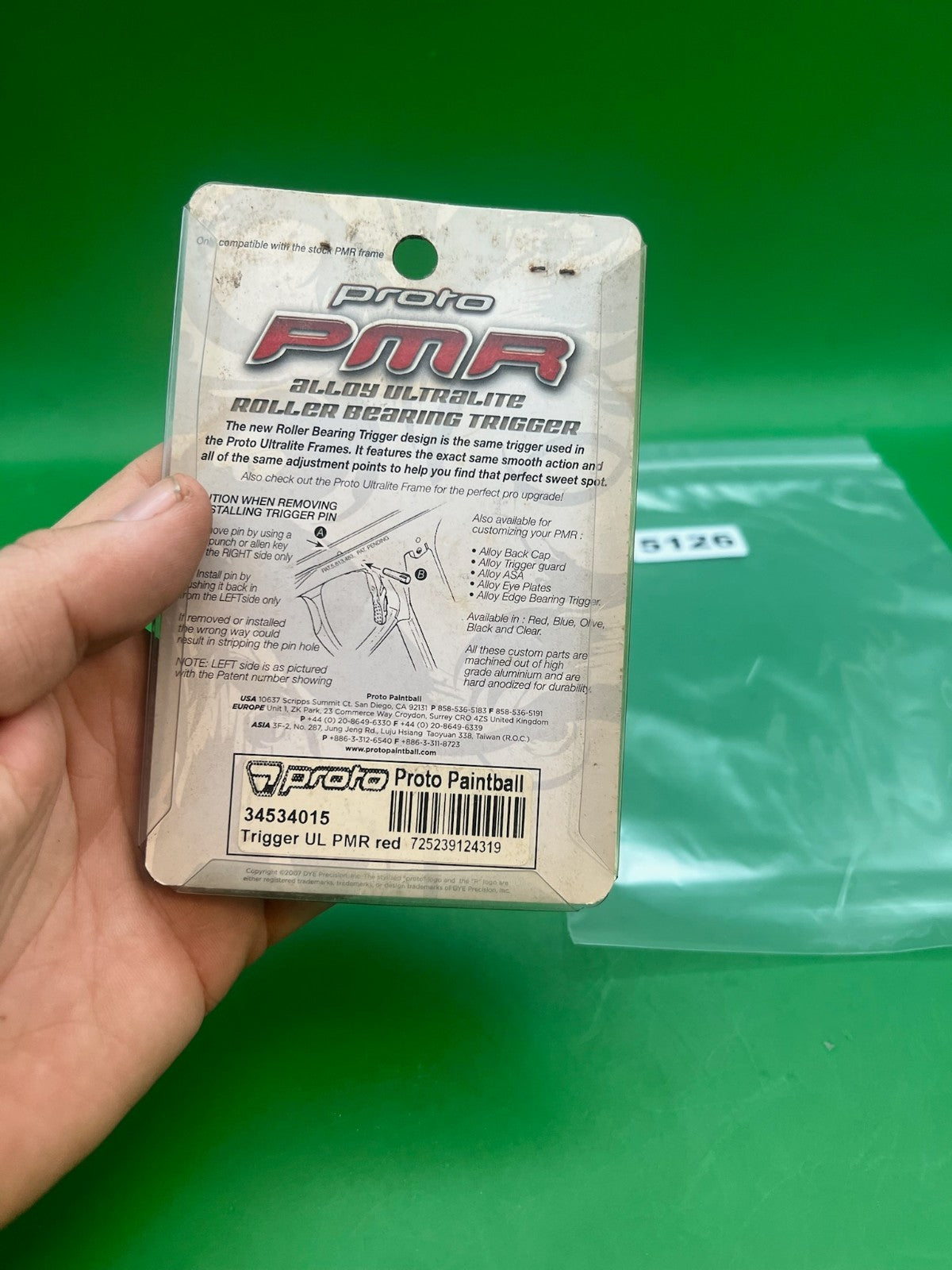 Proto PMR Roller Bearing Trigger Red