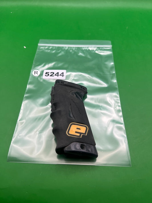 Planet Eclipse OG e-blade auto cocker Grips Black - used paintball grip panel - black/gold