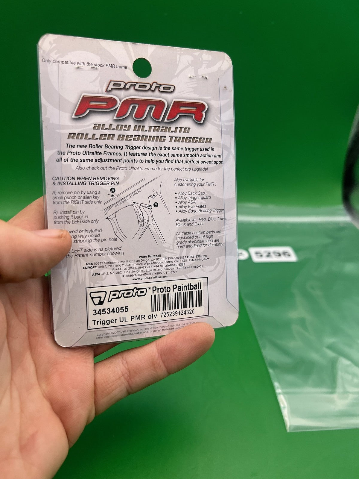 Proto PMR Ultralite Roller Bearing Trigger Olive