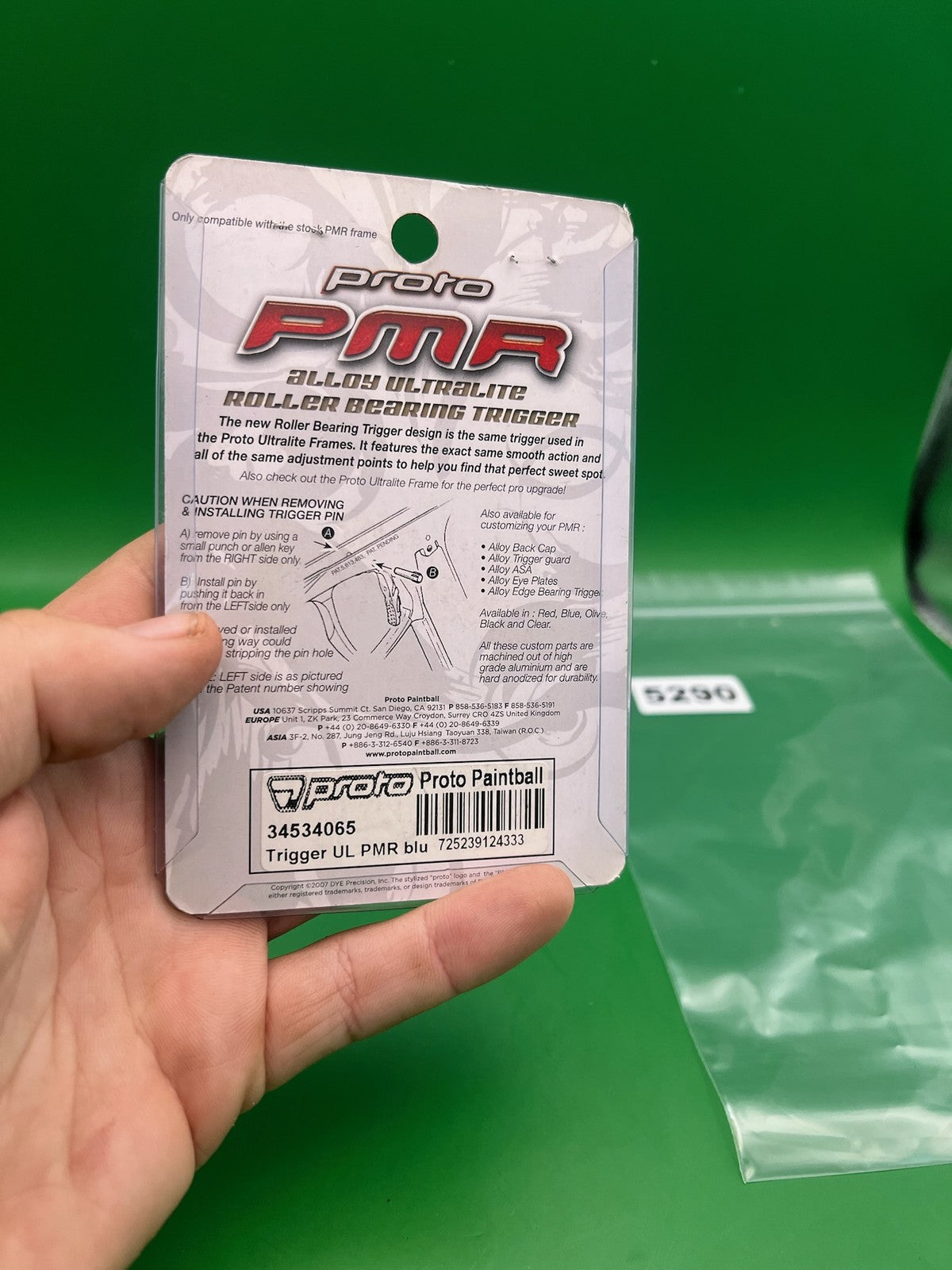 Proto PMR Alloy Ultralite Roller Bearing Trigger Blue