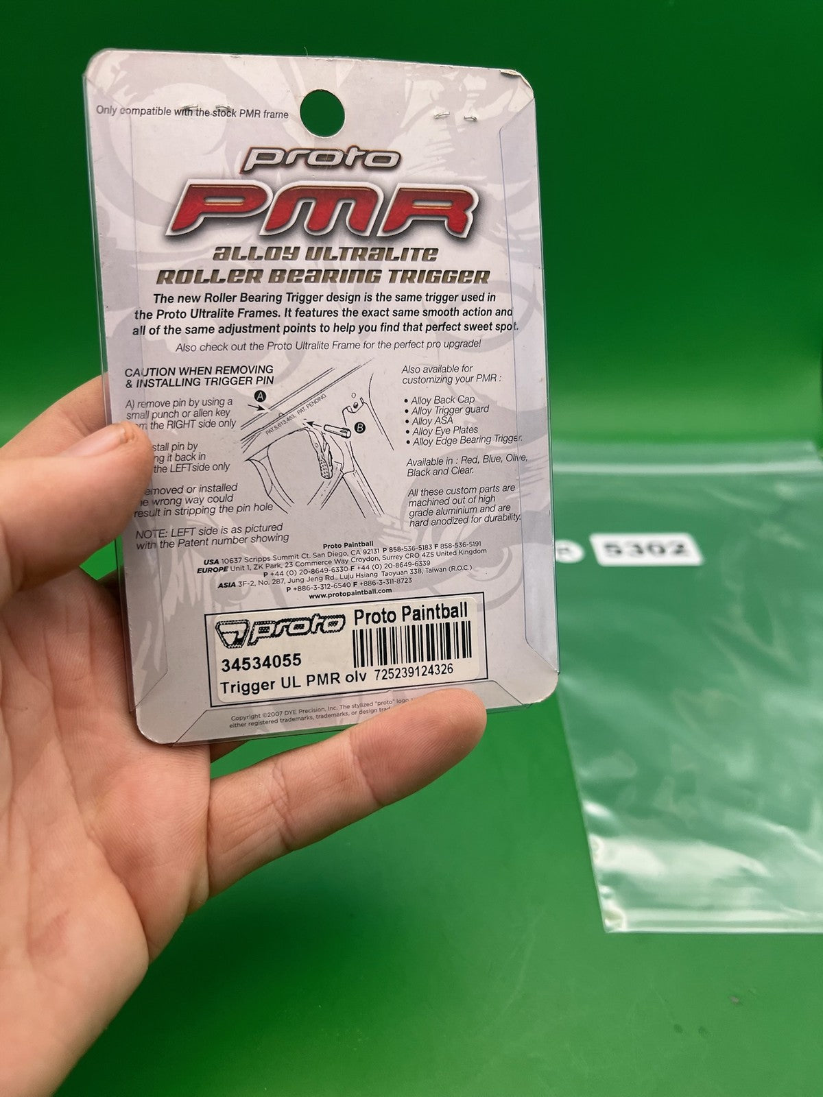 Proto PMR Alloy Ultralite Roller Bearing Trigger Olive