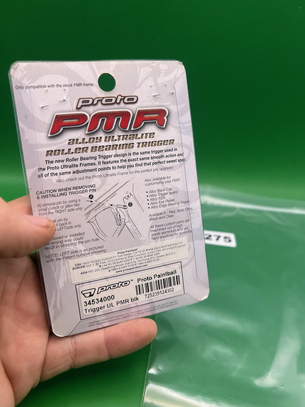 Proto PMR Alloy Ultralite Roller Bearing Trigger Black