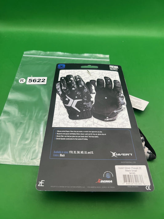 Invert Prevail Paintball Gloves Black Small