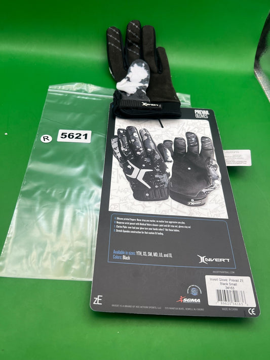 Invert Prevail ZE Paintball Gloves Black Small