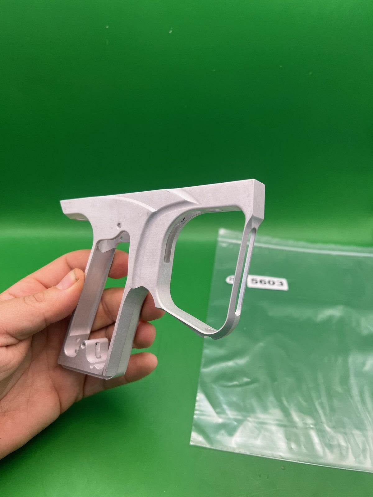Smart Parts SFT Frame - used paintball trigger frame - silver