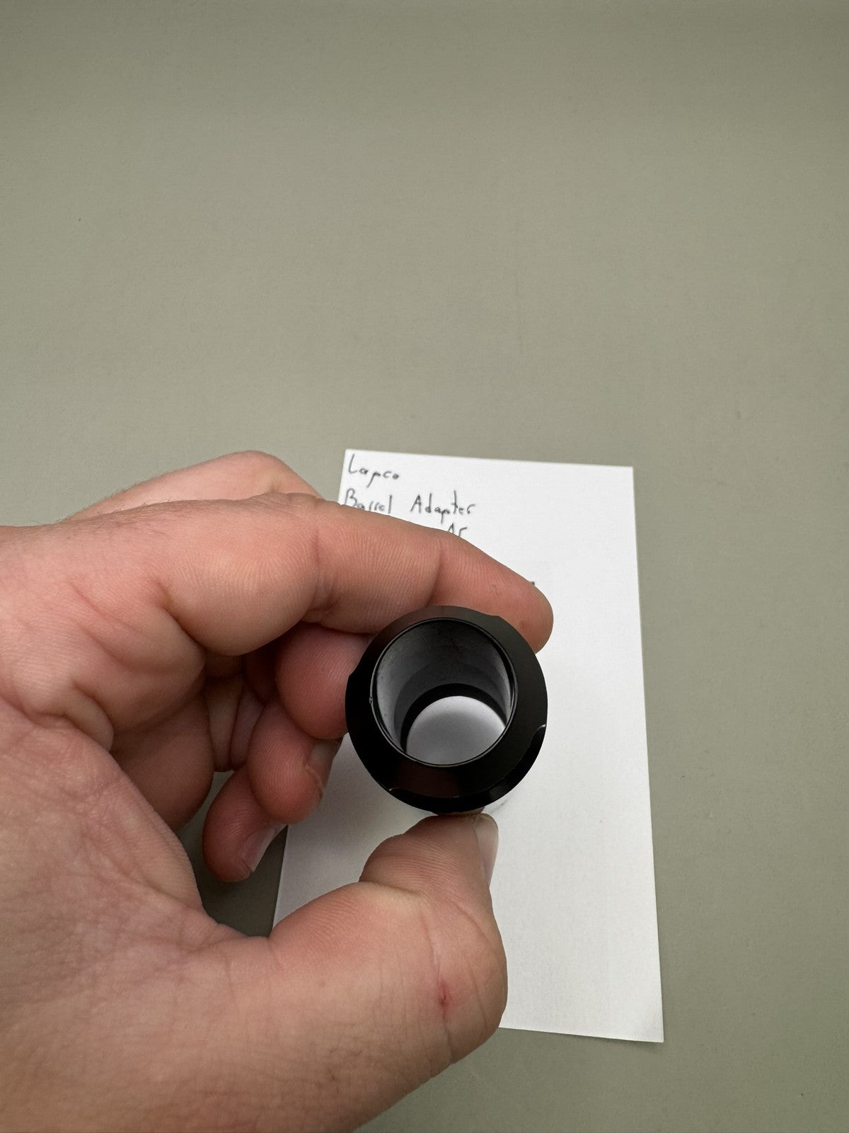 Lapco Barrel Adapter Angel to A5 Black
