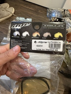 Paintball Lens Lot Of 4 Dye I3 Pro Burnt had