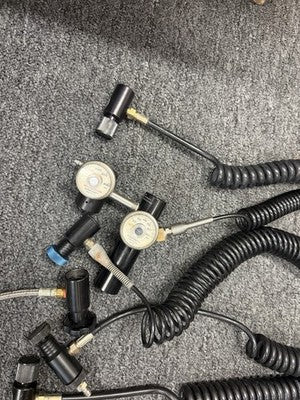 Lot Of Remote Lines And Regulators For Paintball Markers