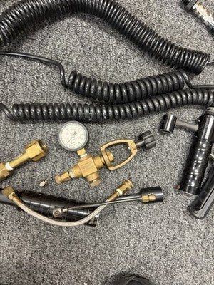 Lot Of Remote Lines And Regulators For Paintball Markers