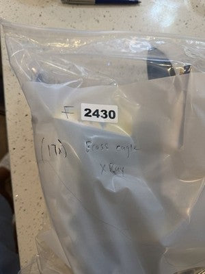 Lot Of 17 Brass Eagle X Ray Lenses