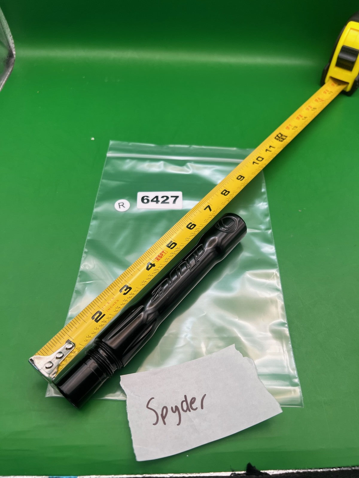Spyder Ultralite Barrel Back Black .688 Bore - used paintball barrel back - black