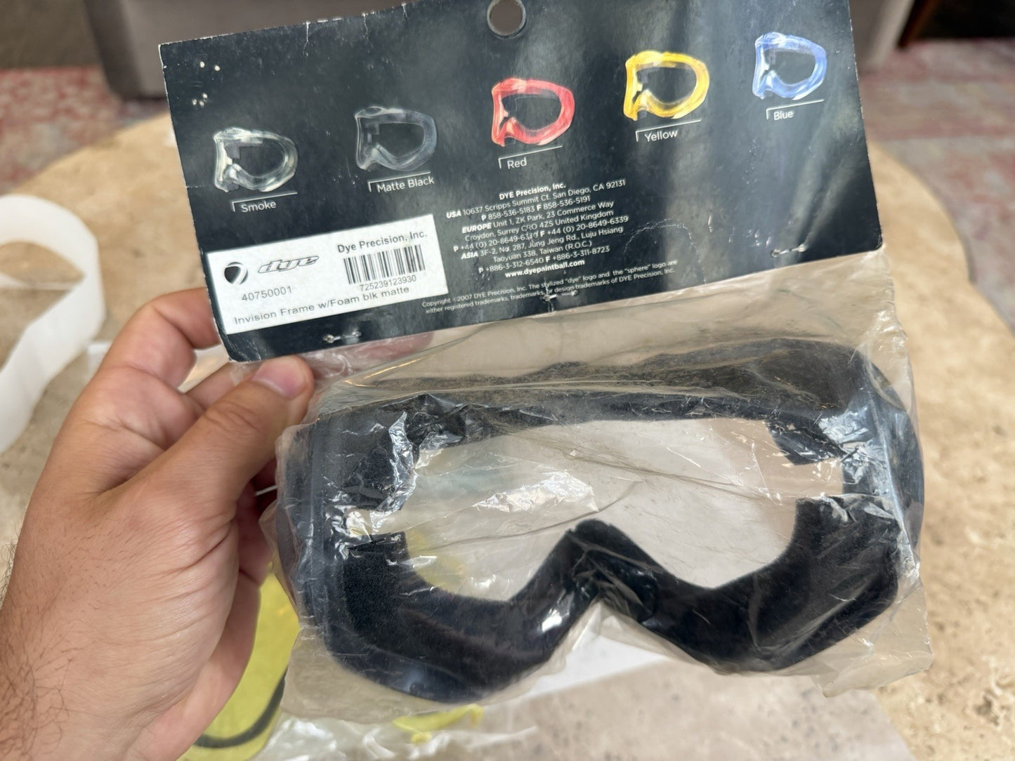 NOS Dye Black Invision Frame And Lense