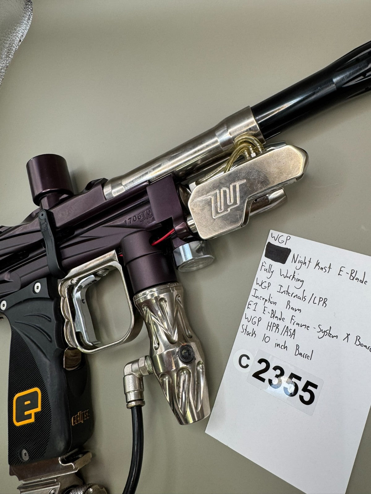 WGP Night Kast E-Blade Autococker - Paintball Marker Fully Working