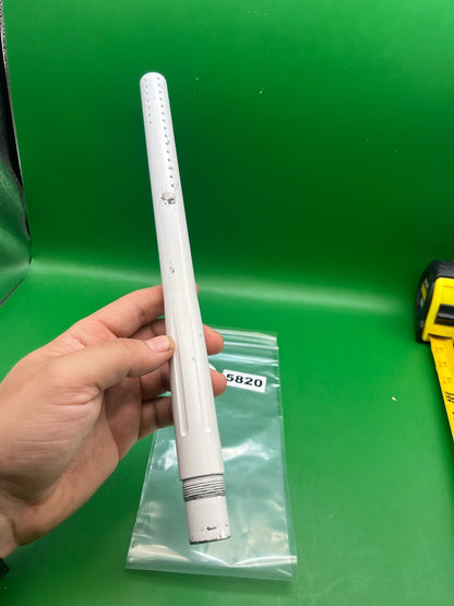 Stock Autococker Barrel 12" White - used paintball barrel - white