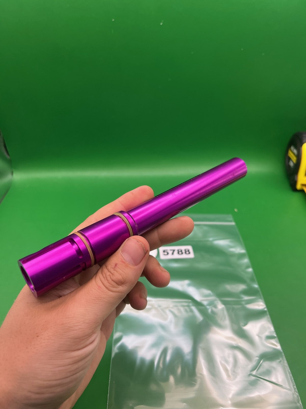 Automag 10" Shorty  .692 Barrel Purple - used paintball barrel - purple anno