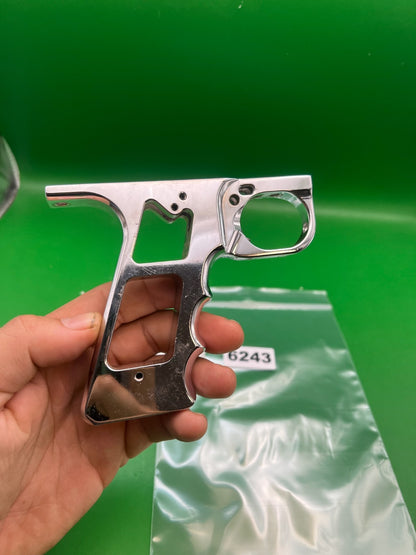Kapp Groovy Autococker Frame - used paintball grip frame - chrome/silver