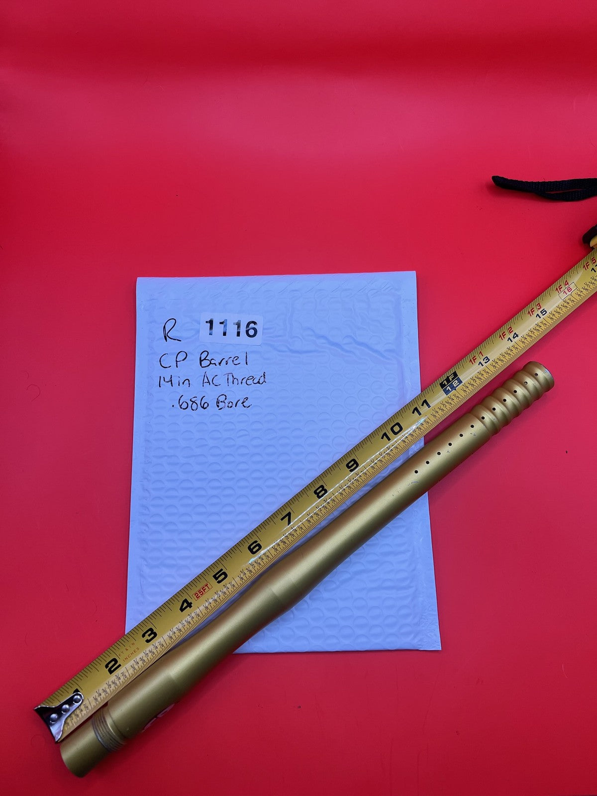 Custom Products CP 14in Autococker Thread .686 Bore Barrel Gold
