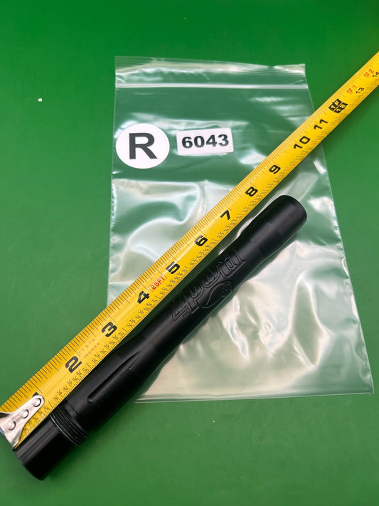 Redz Barrel Back 8" Black Autococker - used paintball barrel back - black