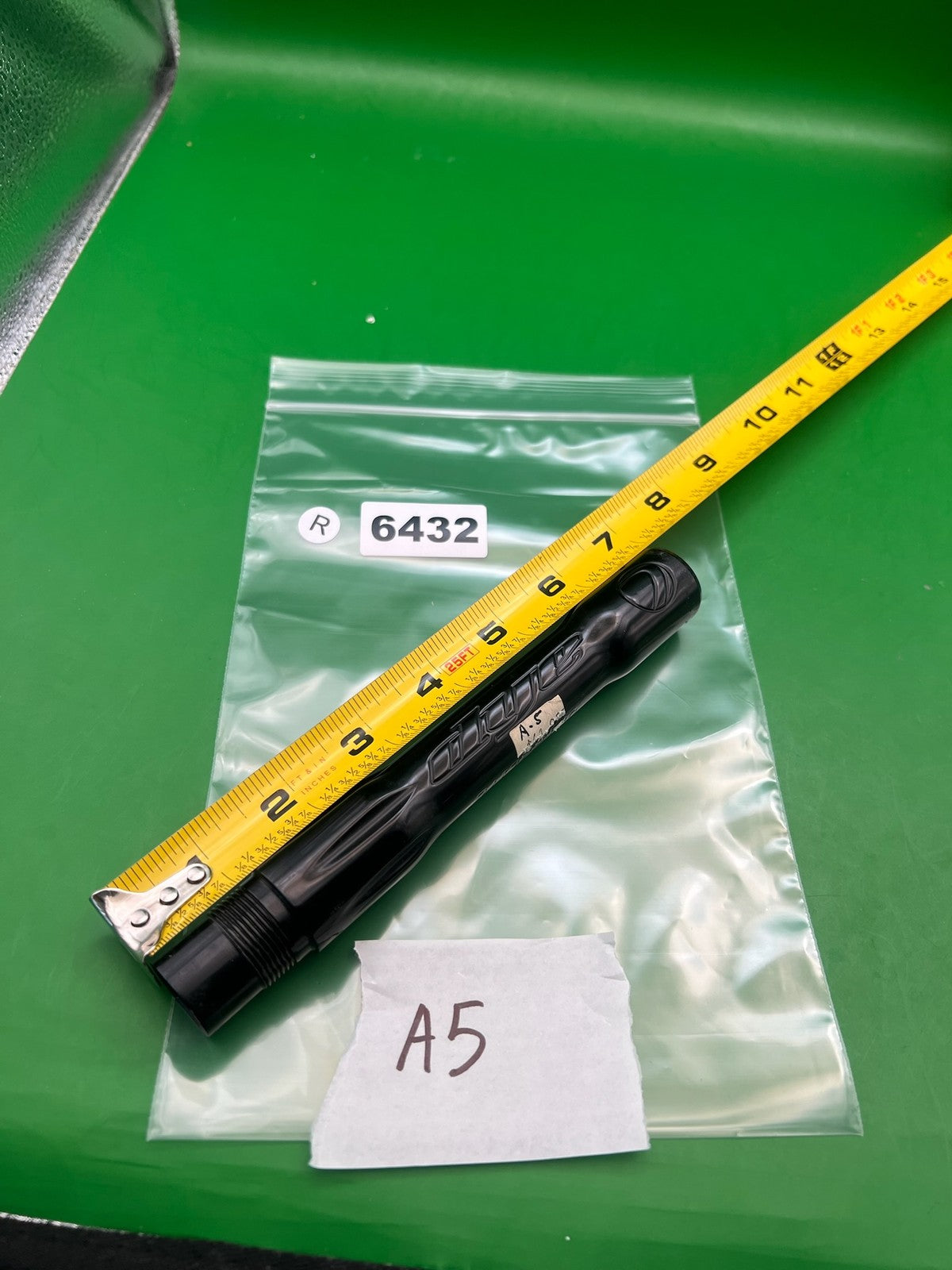 A5 Dye Ultralight Barrel - used paintball barrel back - black