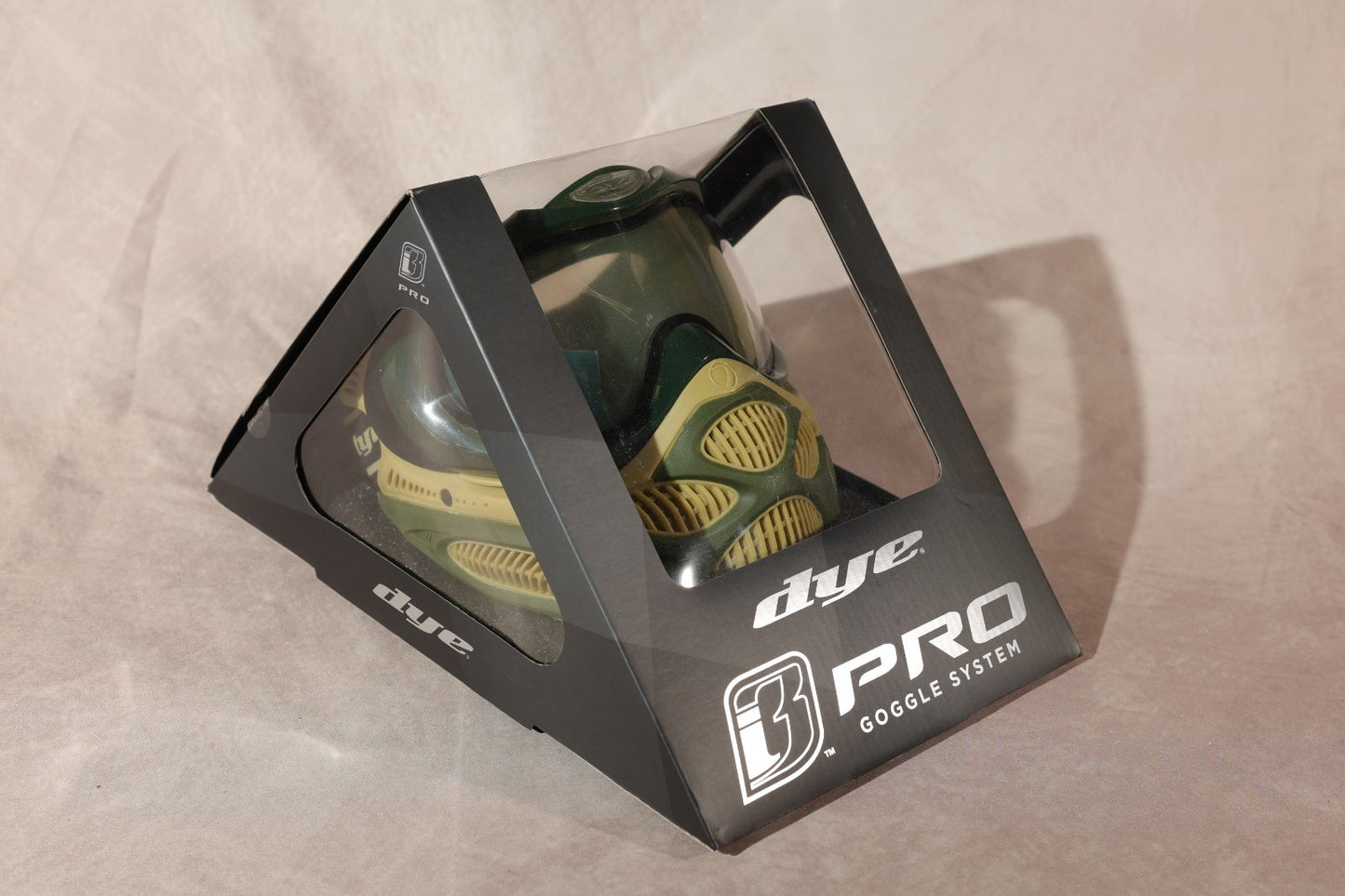 Dye i3 Pro Paintball Goggle System Mask Green Tan Camo New in Box