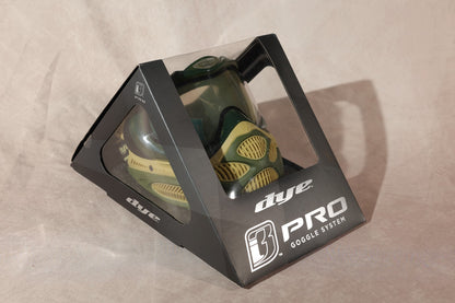 Dye i3 Pro Paintball Goggle System Mask Green Tan Camo New in Box