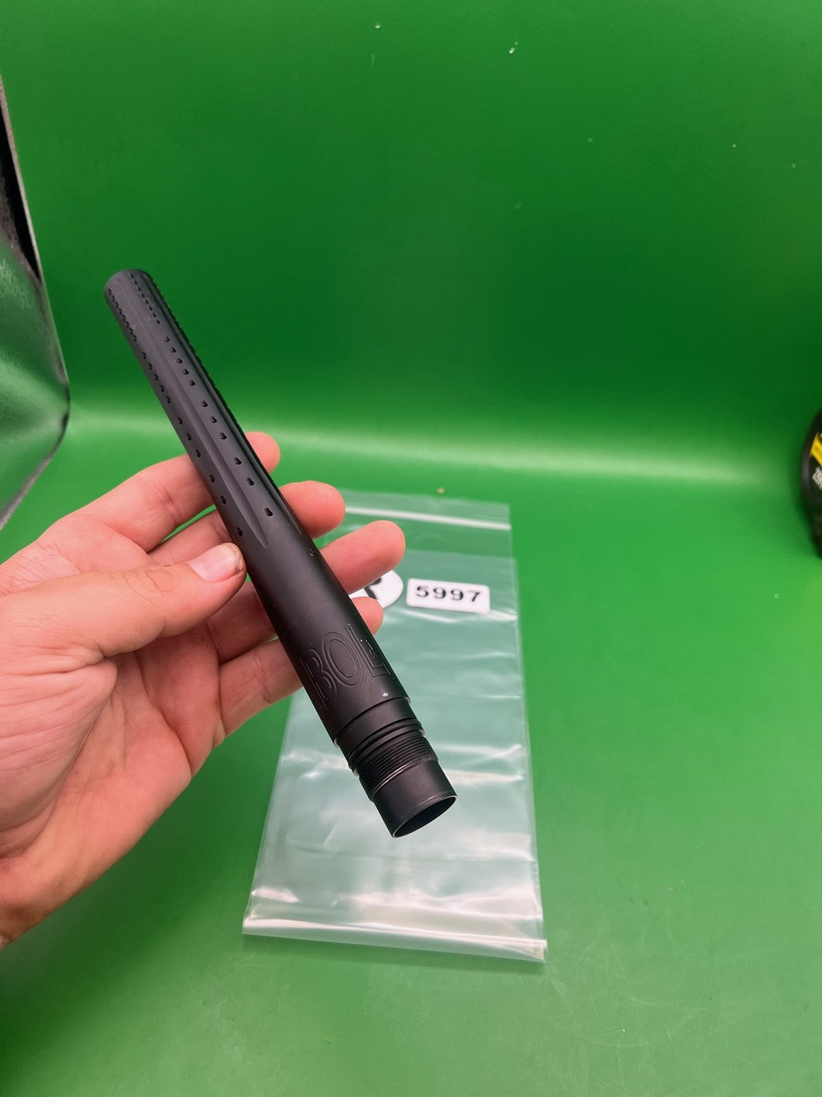 Parabolic Tip 14" Black - used paintball barrel tip - black