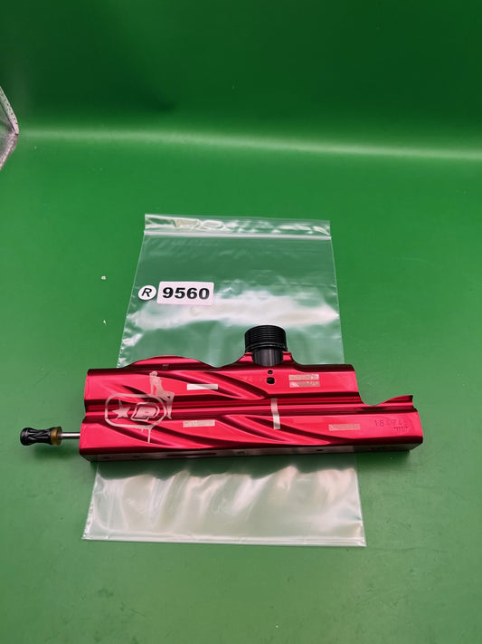 WGP Pro Stock Autococker Body Feedneck Mod Red Aluminum Drilled