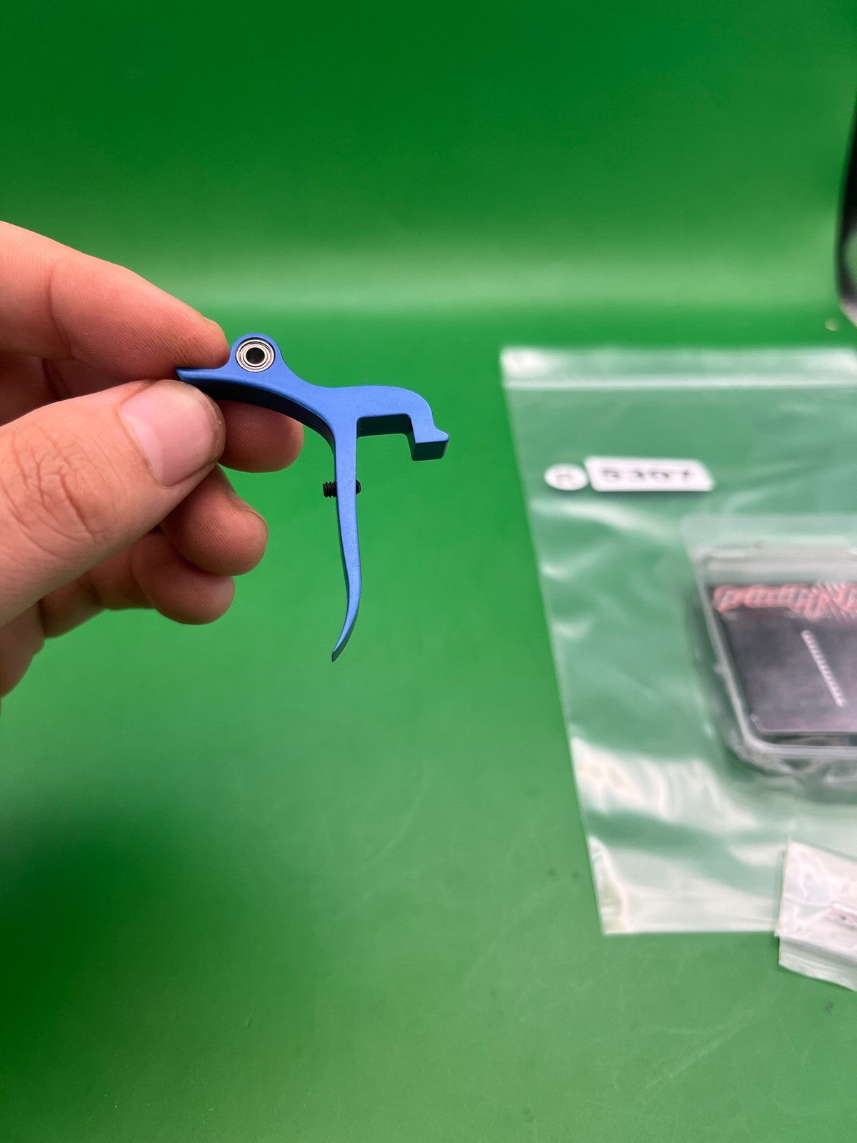 Trinity Rail Trigger Blade Blue Anodized Aluminum Paintball Marker