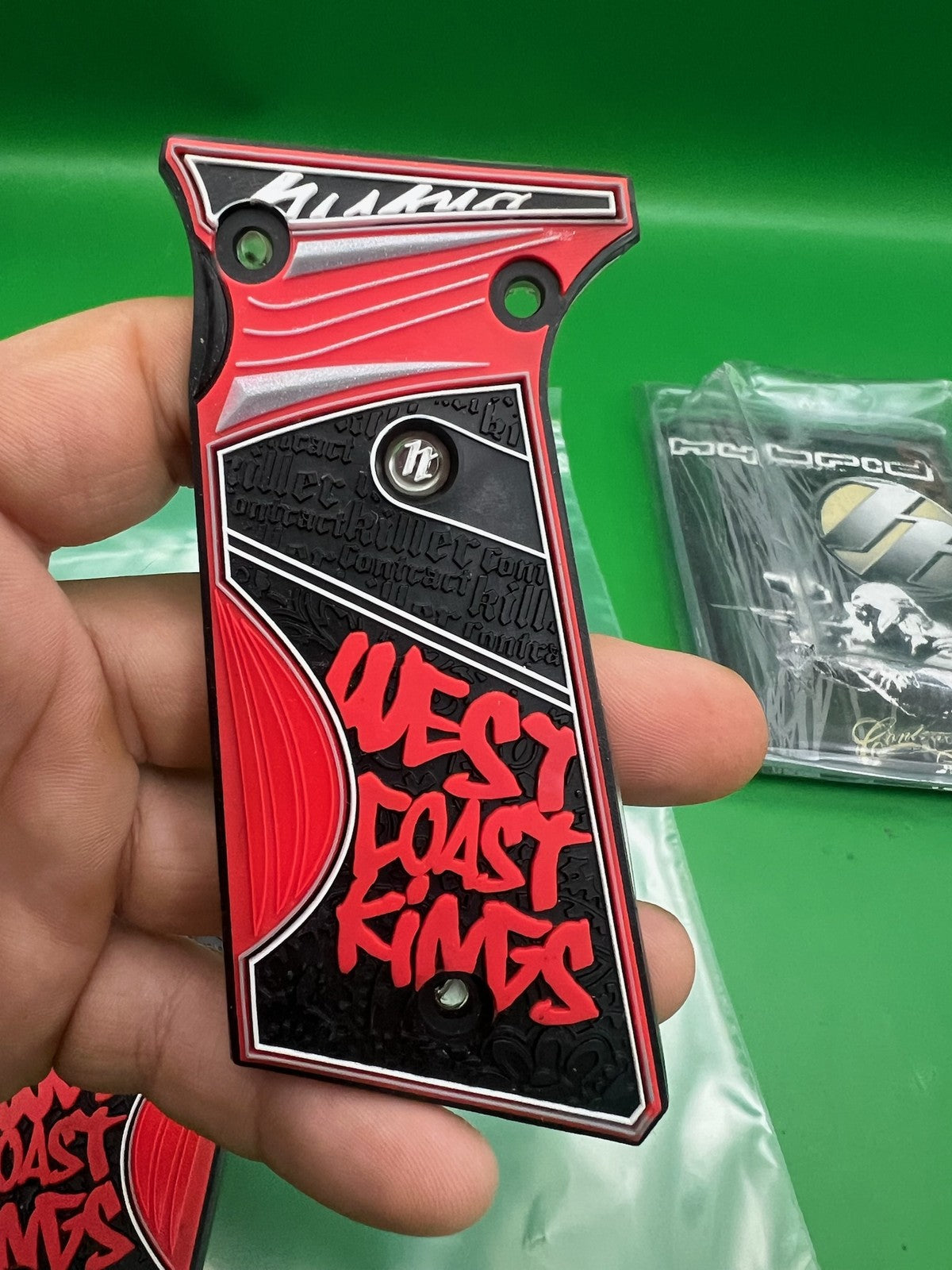 Planet Eclipse Ego Hybrid Grips West Coast Kings Red Black Panels 05 06
