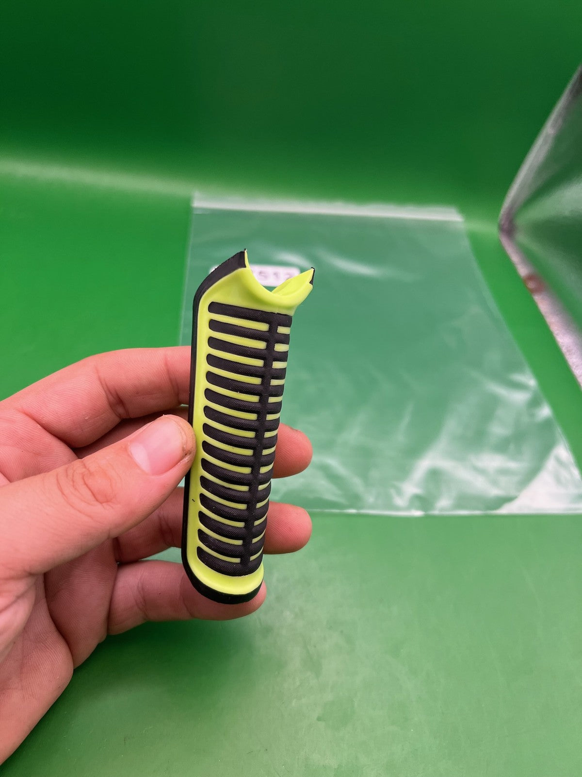 DLX Luxe ICE Rubber Front Grip Cover Neon Yellow Black Marker Foregrip