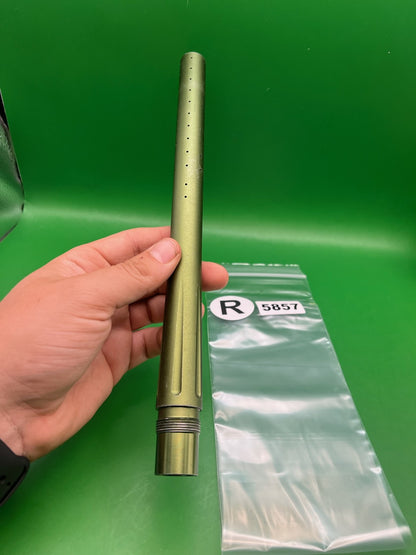Stock Empire Back 12" .692 Olive - used paintball barrel back - olive
