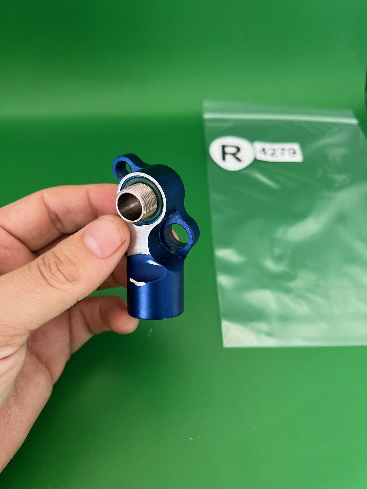 WGP Autococker Extended Reach Front Block Blue Anodized
