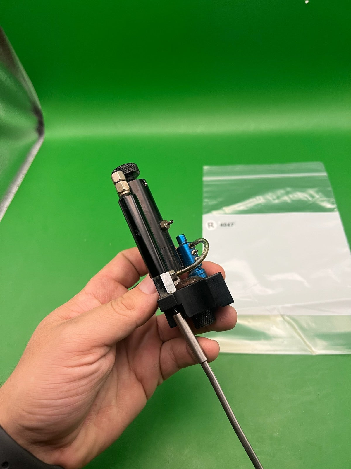 Shocktech Autococker  Front Block and Pneumatics Black Blue Gloss