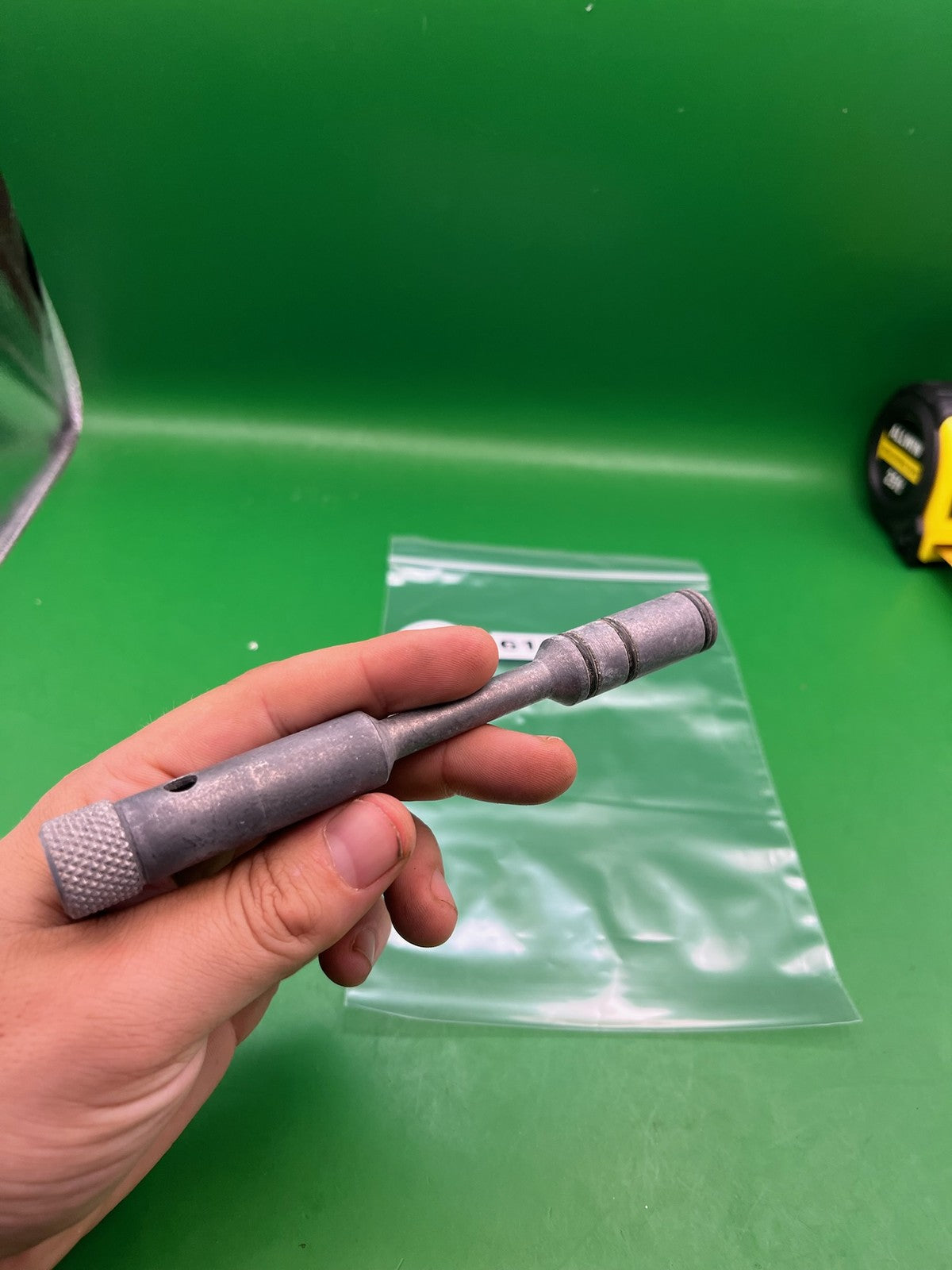 Autococker Bolt - used paintball bolt - silver / raw aluminum