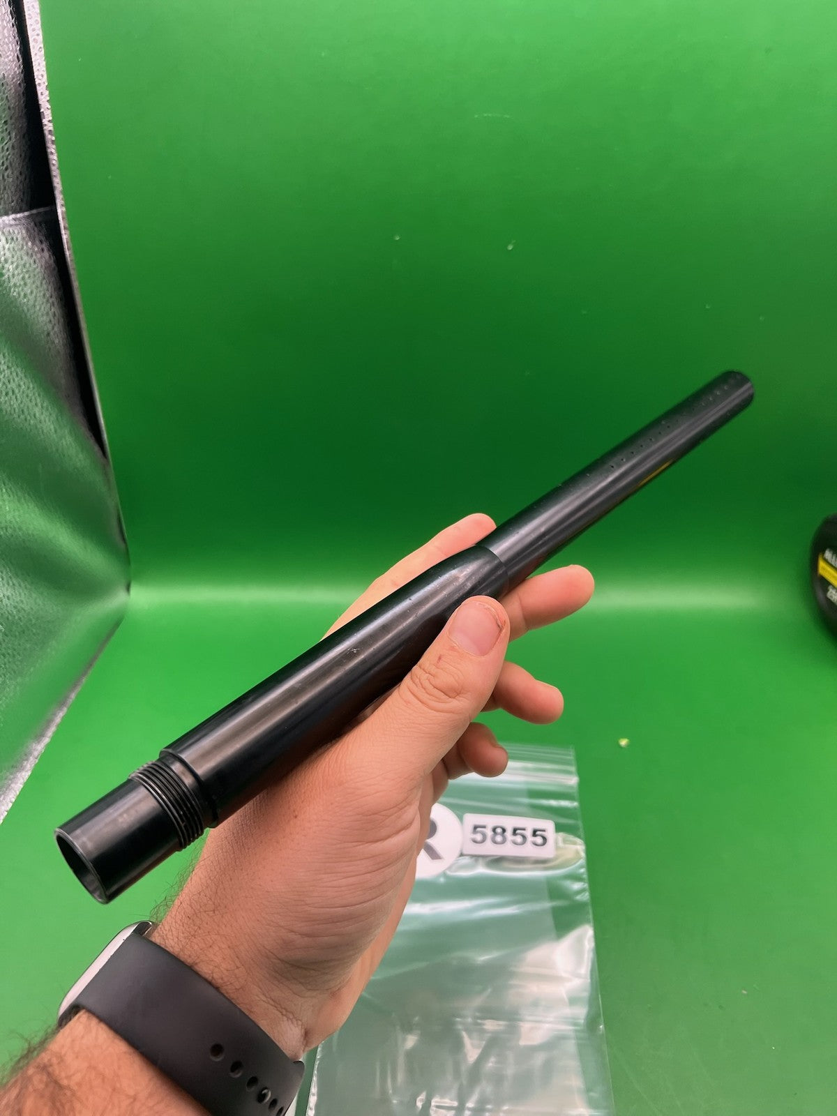 Autococker Matrix Barrel 14" .693 Black - used paintball barrel - black