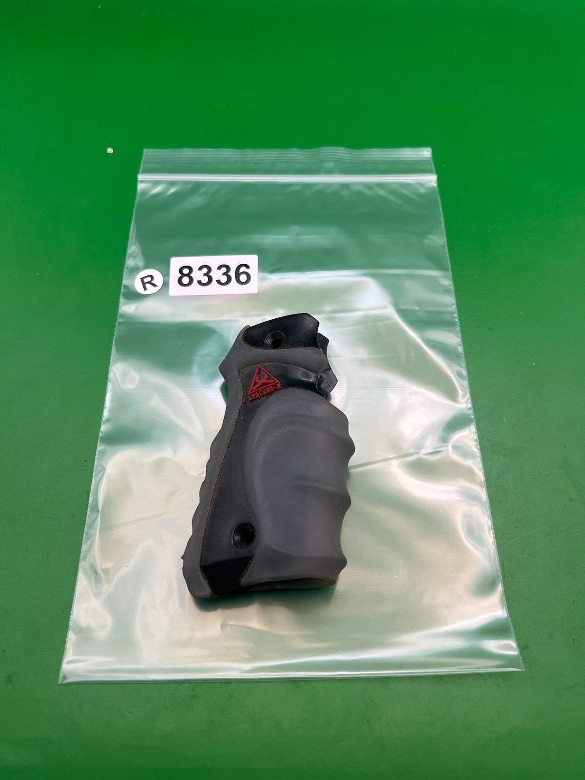 System X 1911 45 Style Paintball Grip Black Rubber Two-Piece Panel Set