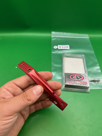 Custom Products CP ASA Rail Drop Forward Red Anodized Aluminum